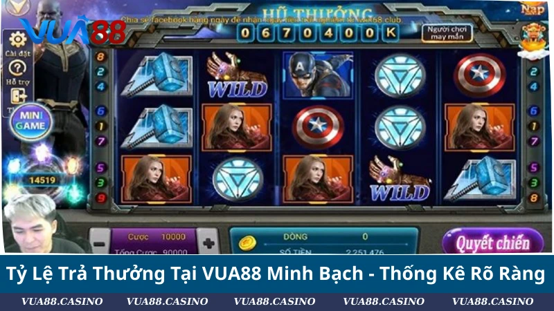 Review Nổ Hũ Siêu Anh Hùng: Đồ Họa Đỉnh + Thưởng Cực Khủng Tỷ Lệ Trả Thưởng Tại VUA88 Minh Bạch – Có Thống Kê Rõ Ràng