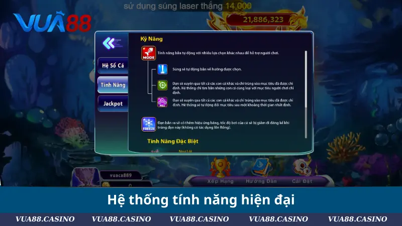 Bắn Cá Long Vương - Trải Nghiệm Săn Thưởng Lớn Mỗi Ngày Hệ thống tính năng hiện đại
