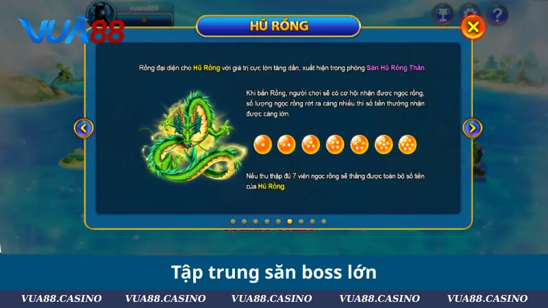 Bắn Cá Thần Tài - Chinh Phục Đại Dương Nhận Thưởng Lớn Tập trung săn boss lớn